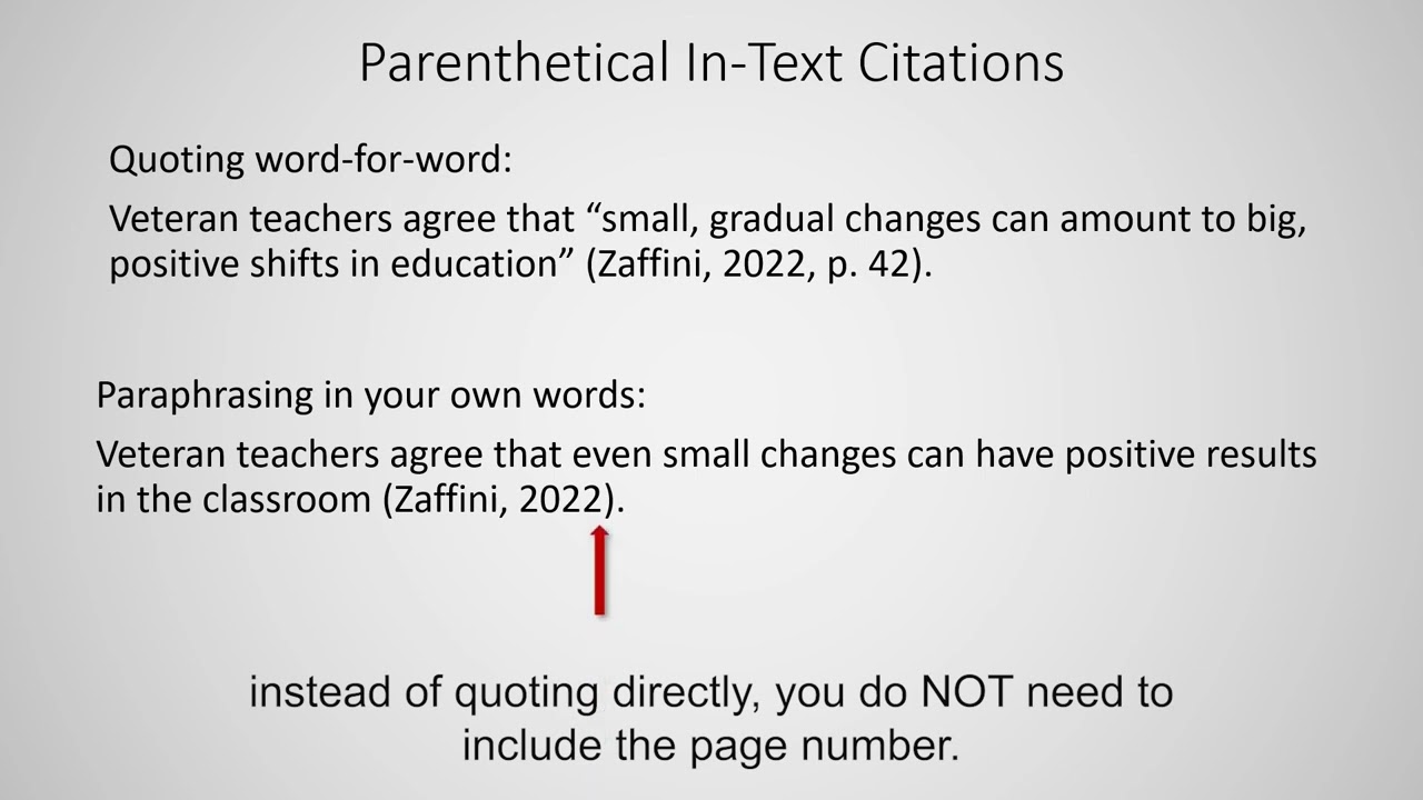 APA Style Handbook for In-Text Citations and References : Based on