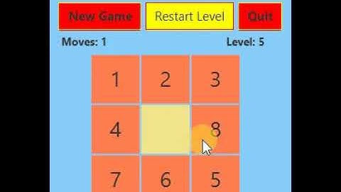 Sliding Puzzle | Java Project | JavaFX