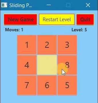 Sliding Puzzle | Java Project | JavaFX - YouTube