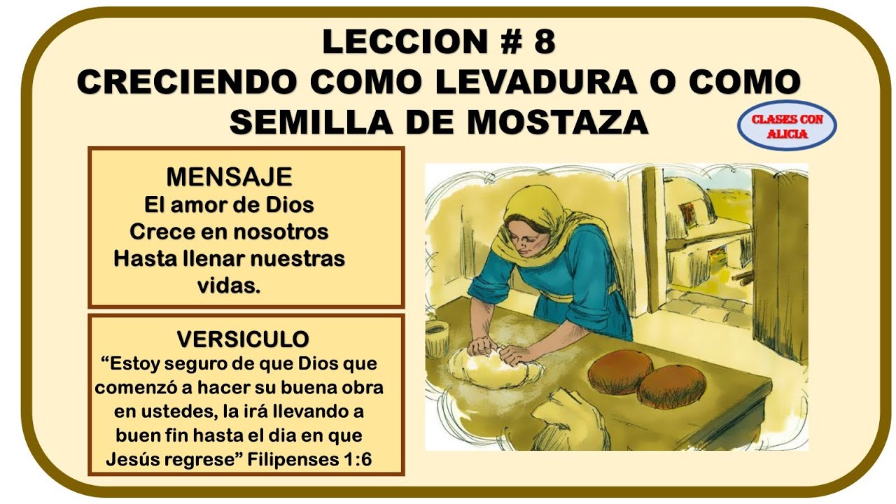 MENORES- CRECIENDO COMO LEVADURA O COMO SEMILLA DE MOSTAZA- CLASE # 8