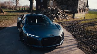 V10 Audi R8 Plowing Through The Fields 4K