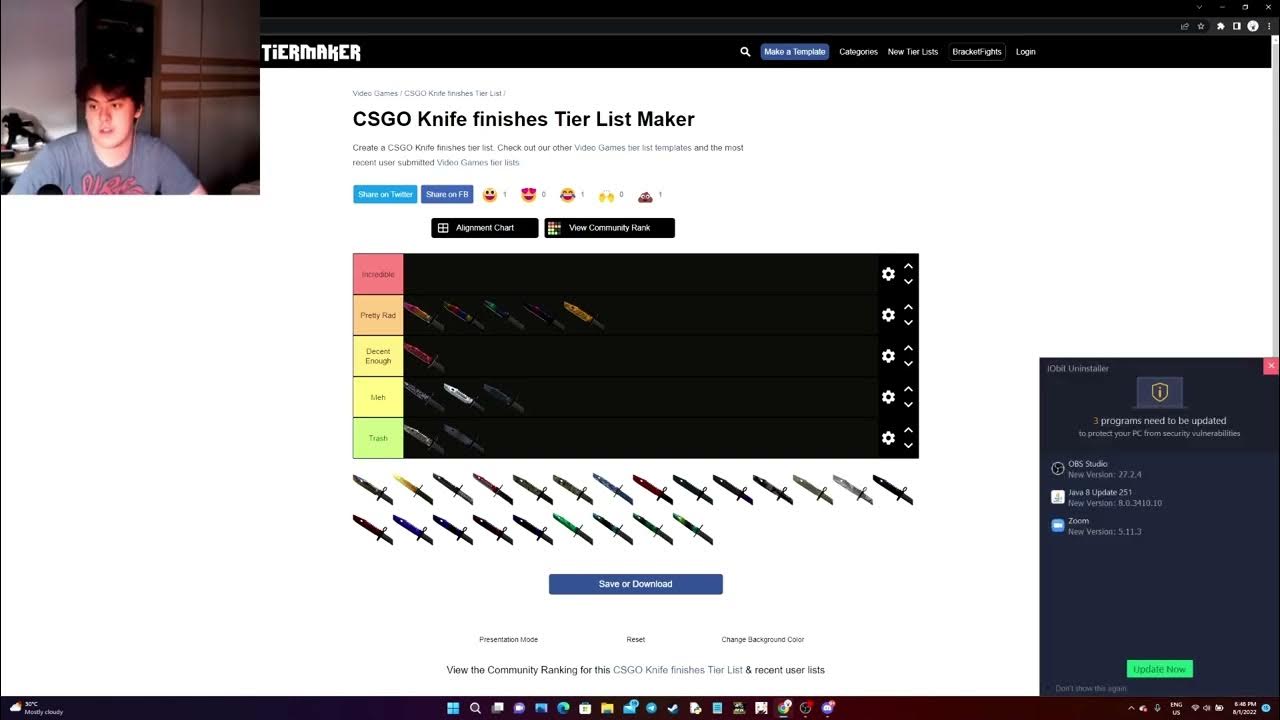 Whats the BEST CSGO KNIFE FINISH?(Tier List) YouTube