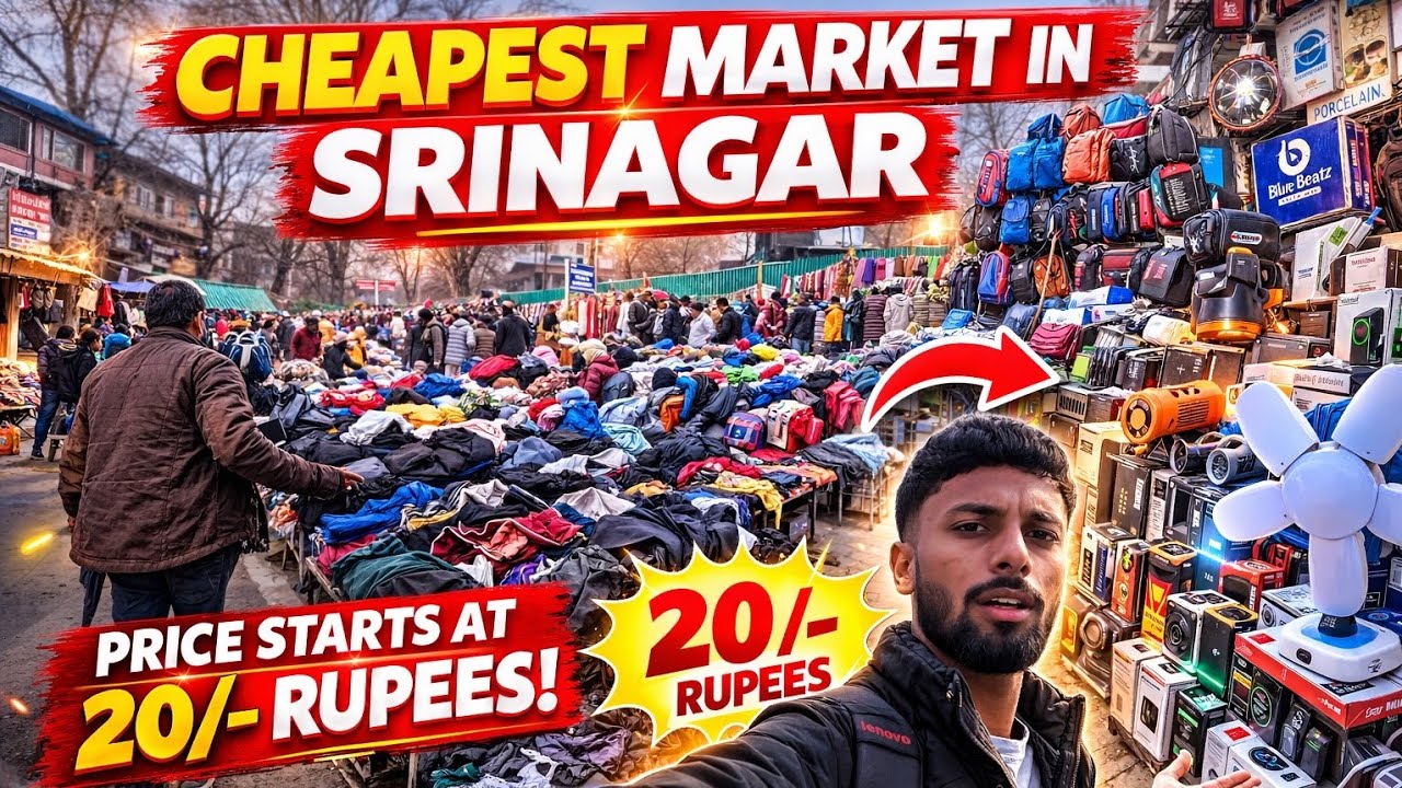 Srinagar Cheapest market starts at 20 rupees | Full complete Guide