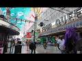 Walking @ the Fremont Street Experience in 4k in February 2026 - entertainers/people watching.