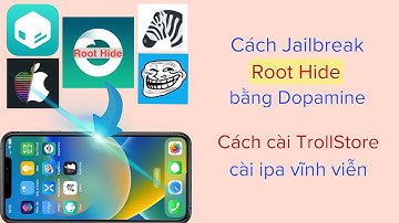 Cách jailbreak roothide bằng Dopamine | Cách cài trollstore cài ipa vĩnh viễn trên ios ​@hadu75tv