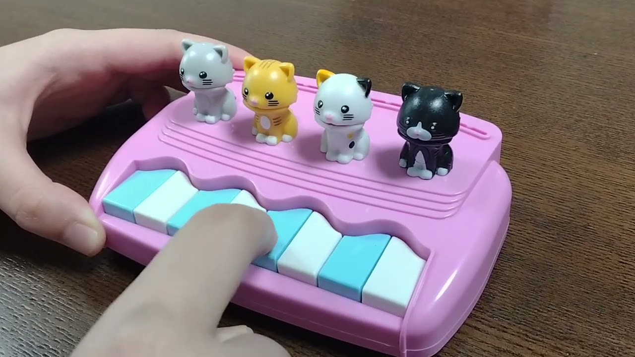 ジャンスカ ピアノ ねこちゃん ねこちゃんステージミニピアノ（N6551） - YouTube