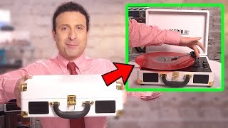 Best Portable Bluetooth Turntable Record Player - Unboxing & Review!