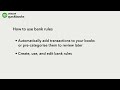 How to use bank rules