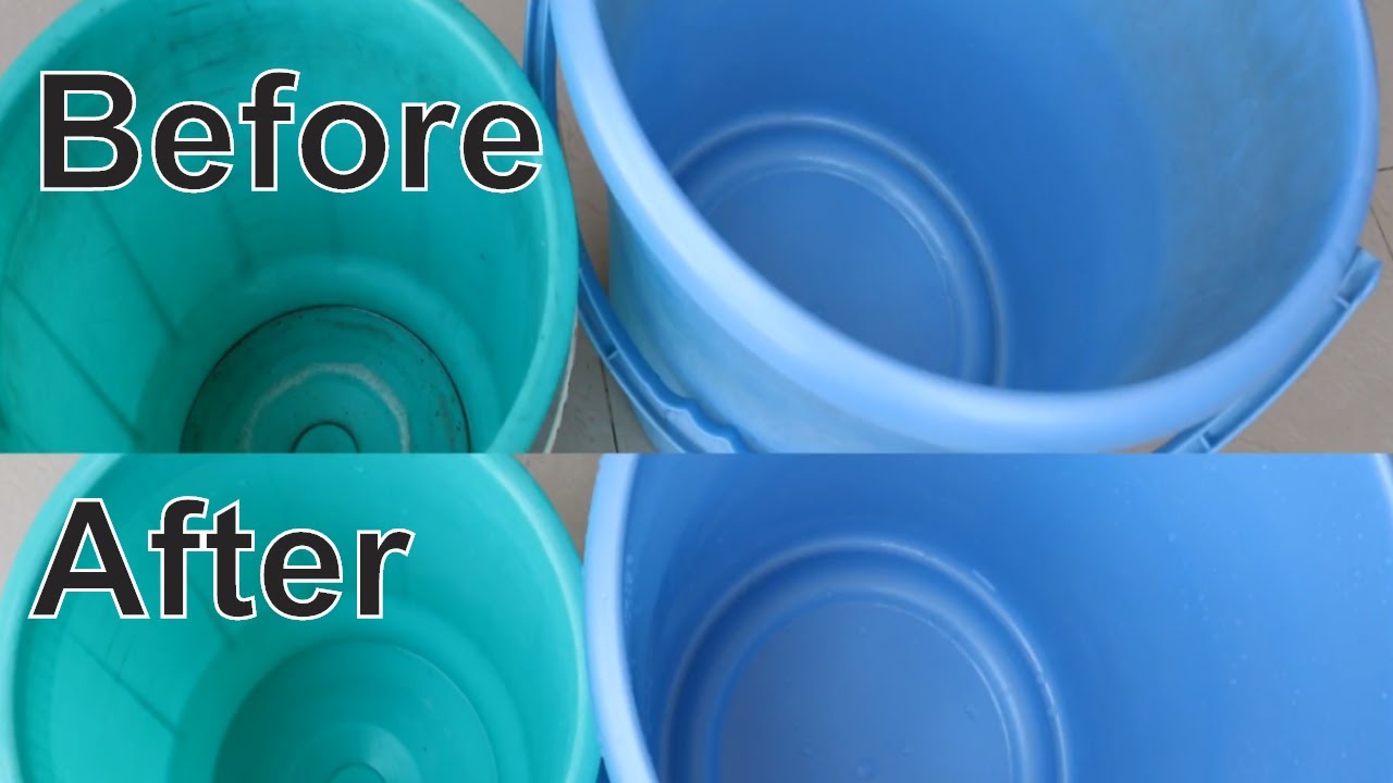 Easy tip for cleaning bucket Bucket cleaning tip Useful tips and tricks for home. - YouTube