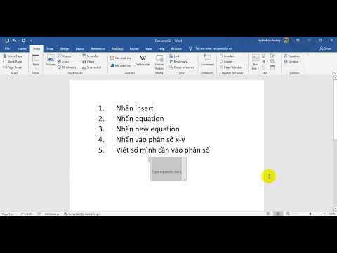 cách viết phân số trong microsoft office word