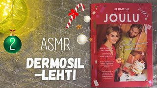 ASMR SUOMI - jouluinen Dermosil -lehti 🎄 Asmr Suomi Jouluisen Lehdenselailua
