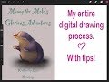 PROCREATE TIPS - My entire digital drawing process with tips along the way :D