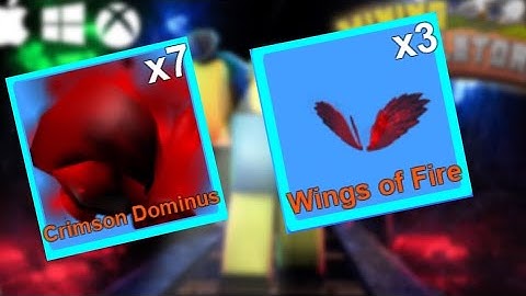 GIVEAWAY ANNOUCMENT FOR CRIMSON DOMINUS AND WINGS OF FIRE IN MINING SIMULATOR | ROBLOX