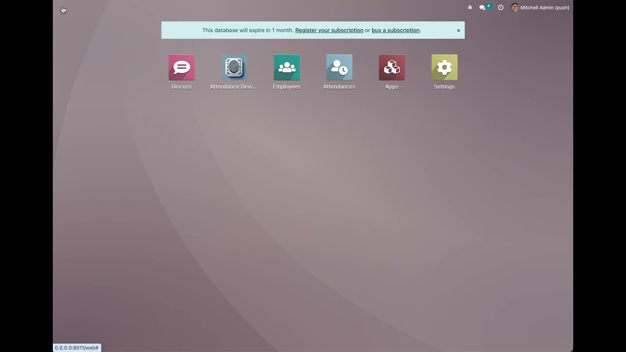 Odoo Real Time Attendance Devices ZKTECO