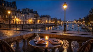 🌧️ Lanterns of Paris – Rainy Night Jazz by the Seine