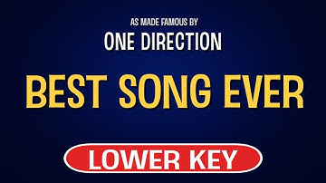 One Direction - Best Song Ever | Karaoke Lower Key