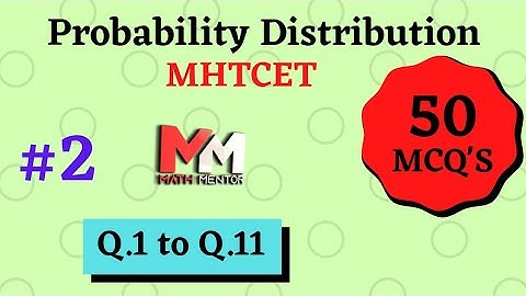 Probability Distribution (MHTCET)-2
