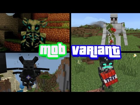 melhor textura de variações de mobs para Minecraft pe (mob variant ...