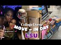Move In Day #lsu  | Unbox W/Me | Grocery Shopping| Meet my Roommates! | New Orleans #moveinday