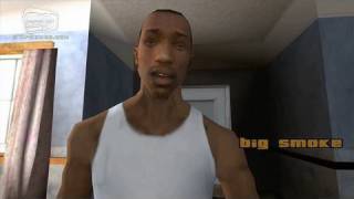 GTA San Andreas - Intro & Mission #1 - Big Smoke, Sweet & Kendl (HD)