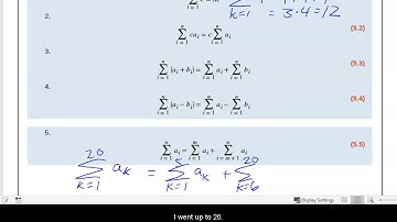Sigma Summation Notation