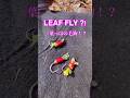Fly fishing with just a leaf? 🍃 一枚の落ち葉で釣る魔法。 #Shorts #Tenkara #FlyFishing