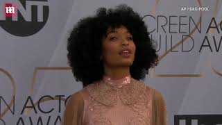 Yara Shahidi in rose gold at 2019 Screen Actors Guild Awards