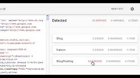 How to fix error data structure in webmaster tools