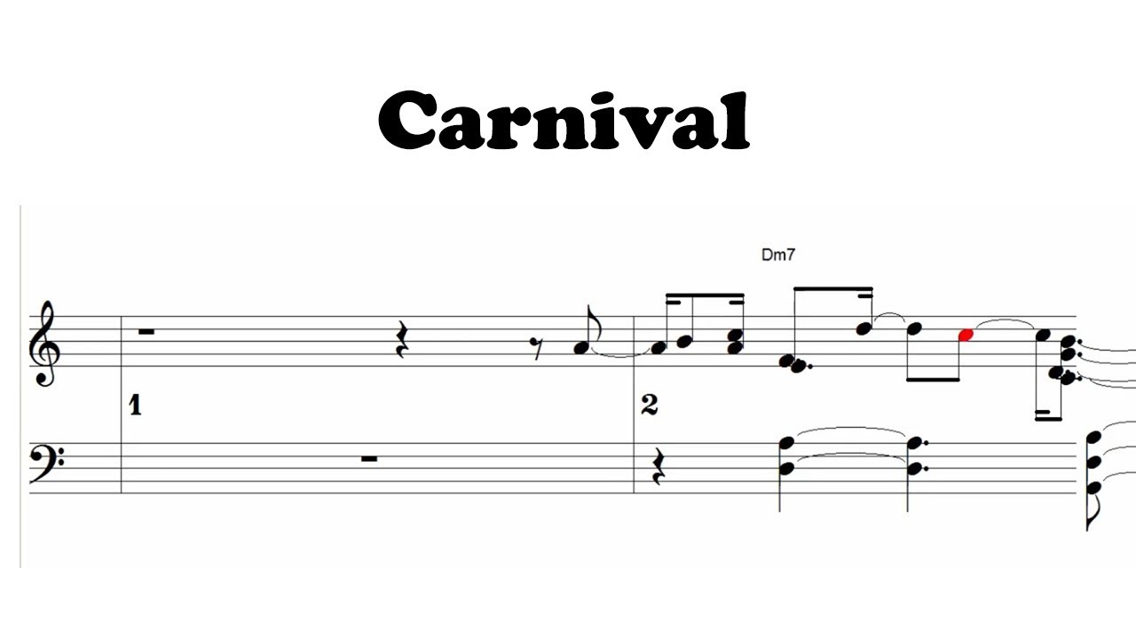 Carnival - jazz standard - Piano sheet music | PDF download