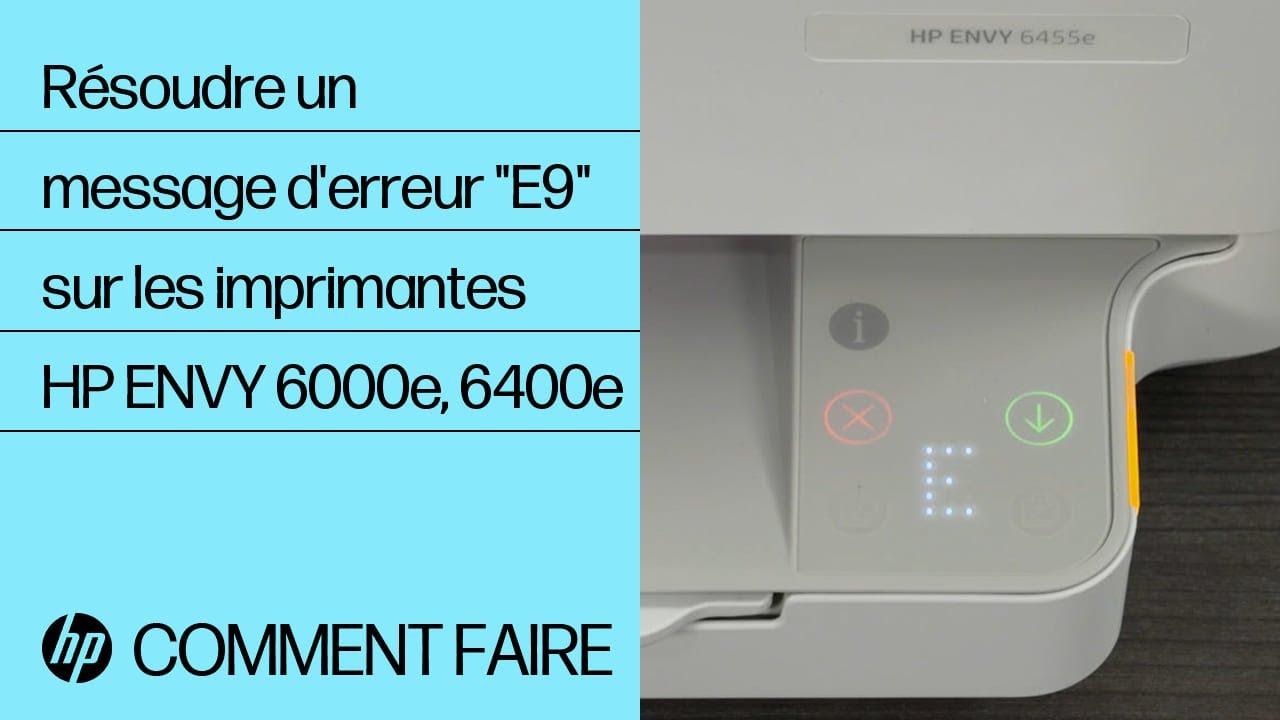 Imprimantes HP DeskJet, ENVY 6000 et 6400 - Voyants clignotants et