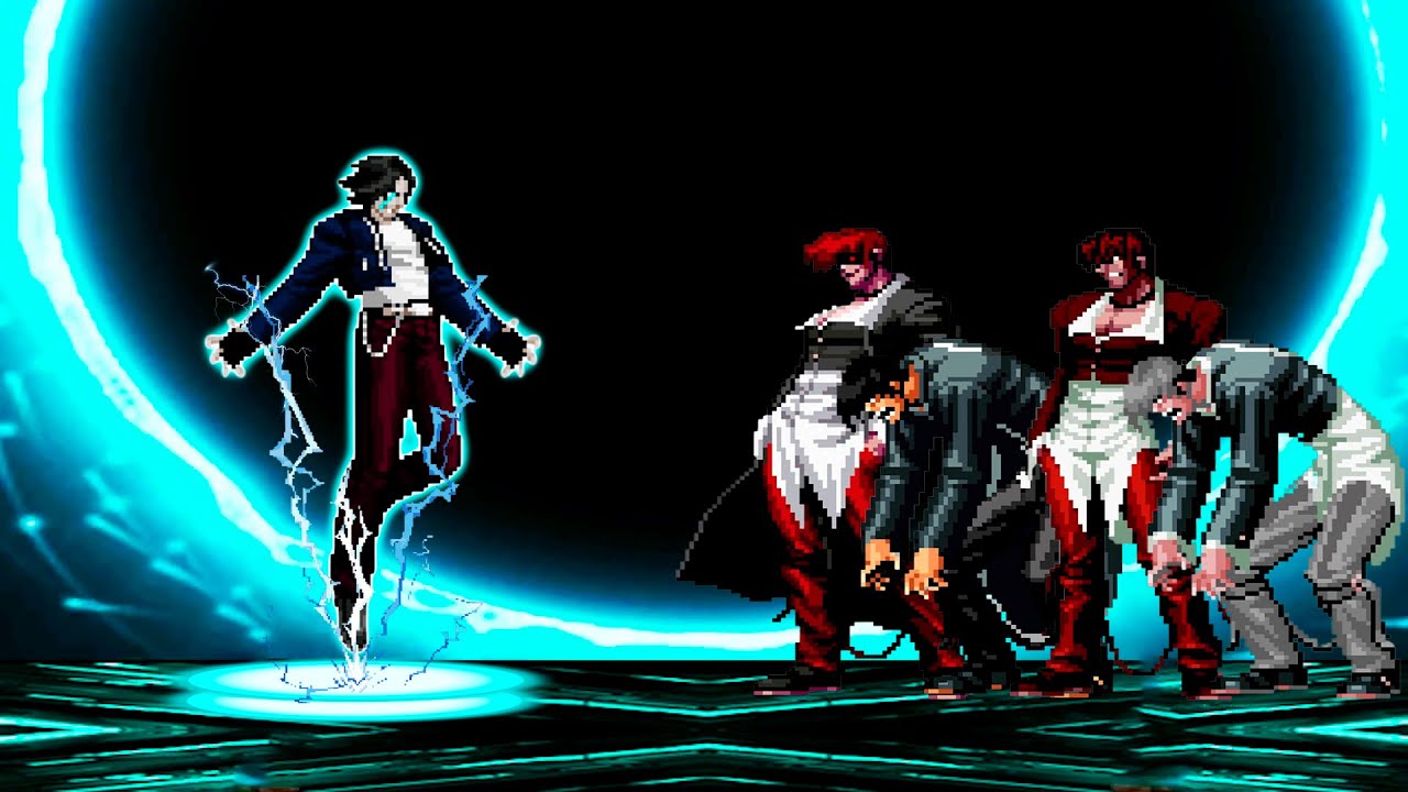 [KOF Mugen] Greaus Imitate (KYO) vs Orochi Iori Team