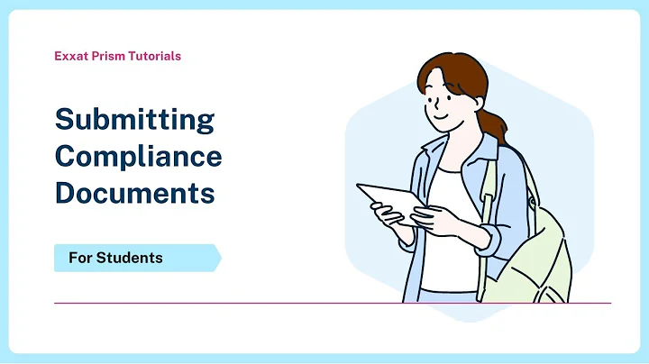 Submitting Compliance Documents in Exxat Prism