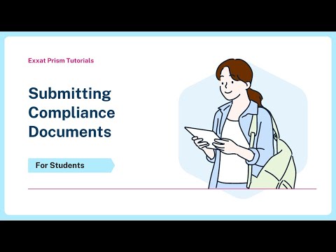 Submitting Compliance Documents in Exxat Prism - video from Exxat