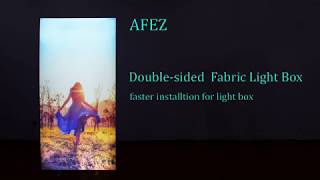Edgelight AFez mobile light box/Frameless seg light box pop up stand