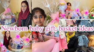 Newborn Baby Gift Ideas || Shopping & Making Gift Basket At Home || Pakistani Mom In UK New Vlog