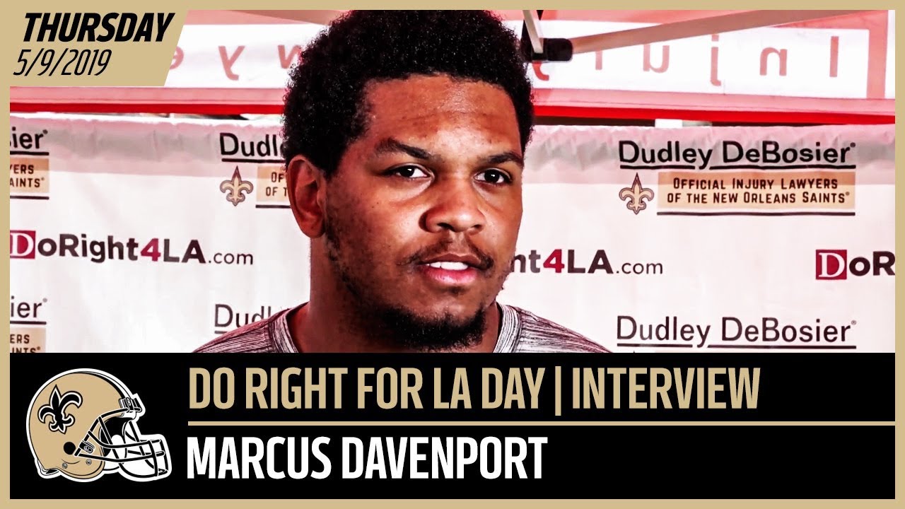 Marcus Davenport Talks Saints Chemistry, Preparing for 2019 | New Orleans Saints football score