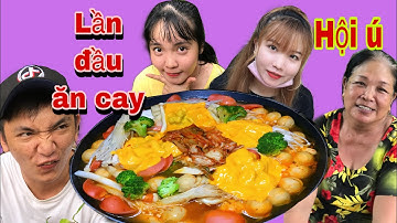 Thử Thách Tiên IQ Ăn Cay Nồi Lẩu TOKBOKKI Khổng Lồ Siêu Cay Ăn Khuya Cùng Huỳnh Như Vlogs