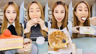 ASMR 22 Minutes Special of ASSORTED SWEET DESSERTS by 892652948 ( Mochi, lava cake) Mukbang