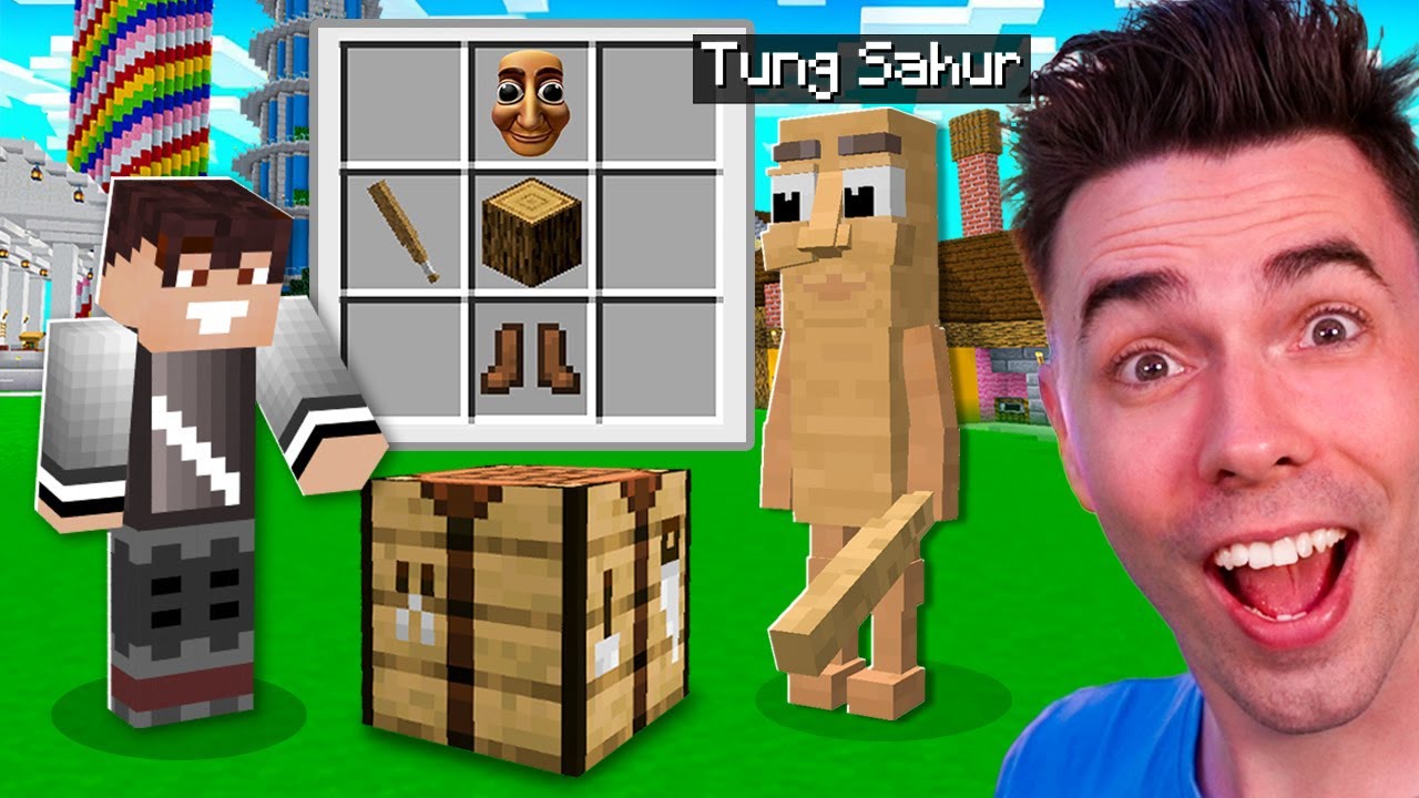CRAFTUJE TUNG TUNG SAHUR, TRALALERO TRALALA, BOMBARDINO CROCODILO i wiele więcej... w Minecraft!
