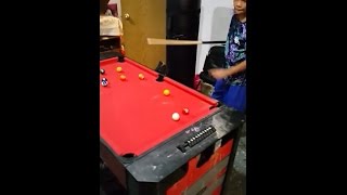 Father son small pool table competition!!!