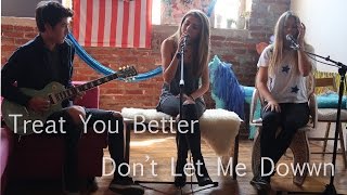 Miniatura del video "Treat You Better x Don't Let Me Down cover | mashup by Jada Facer and Neriah Fisher"