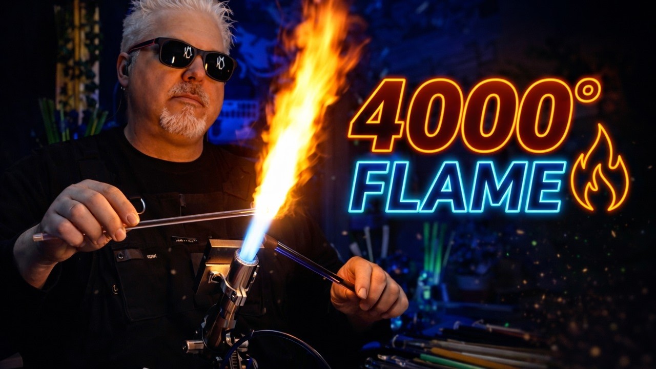 LIVE Glassblowing – Handmade American Glass • Liquid Glass at 4000°