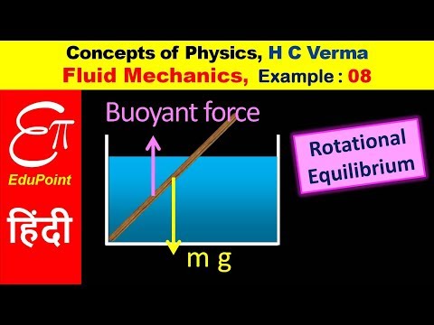Fluid Mechanics - H C Verma Solutions | Chapter 13 Example 8 | in HINDI EduPoint - Fluid Mechanics - H C Verma Solutions | Chapter 13 Example 8 | in HINDI EduPoint