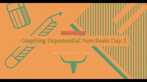 Algebra 2 - Graphing Exponential Functions Day 2