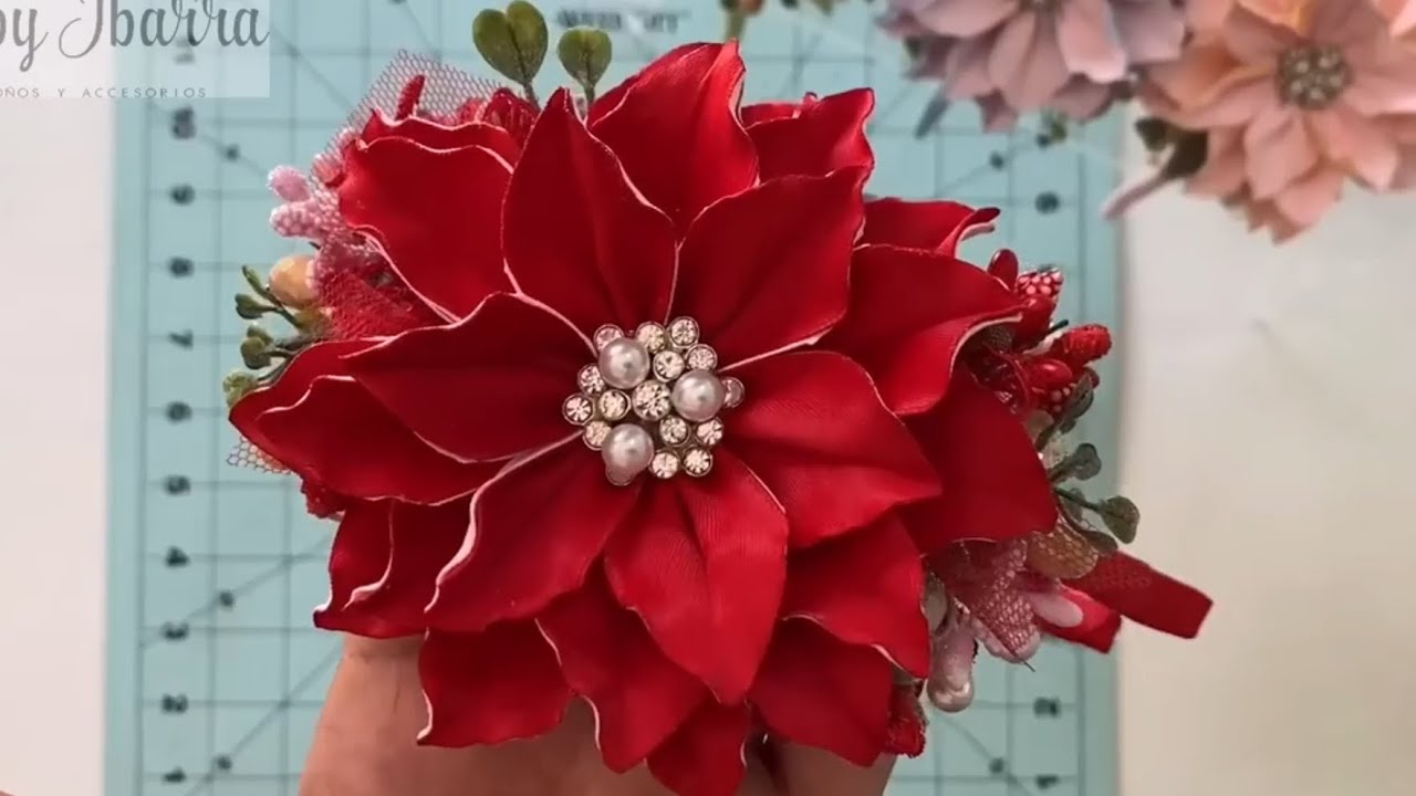 MARATÓN NAVIDEÑO ( FLOR ARGELIA) #Merry Christmas #diynavidad #manualidadesnavidad #christmas ￼