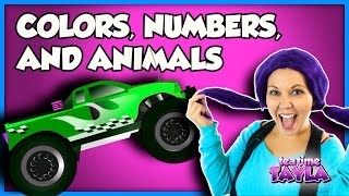 Learn Colors With Monster Trucks And Brain Candy Tv Learn Animals On Tea Time With Tayla