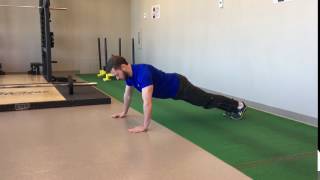 High Plank Lateral Walk Exercise