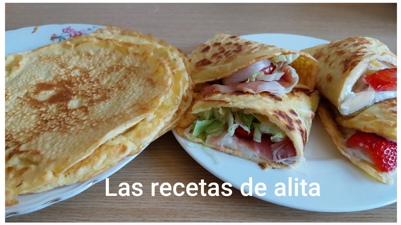 Crepes de harina de garbanzos