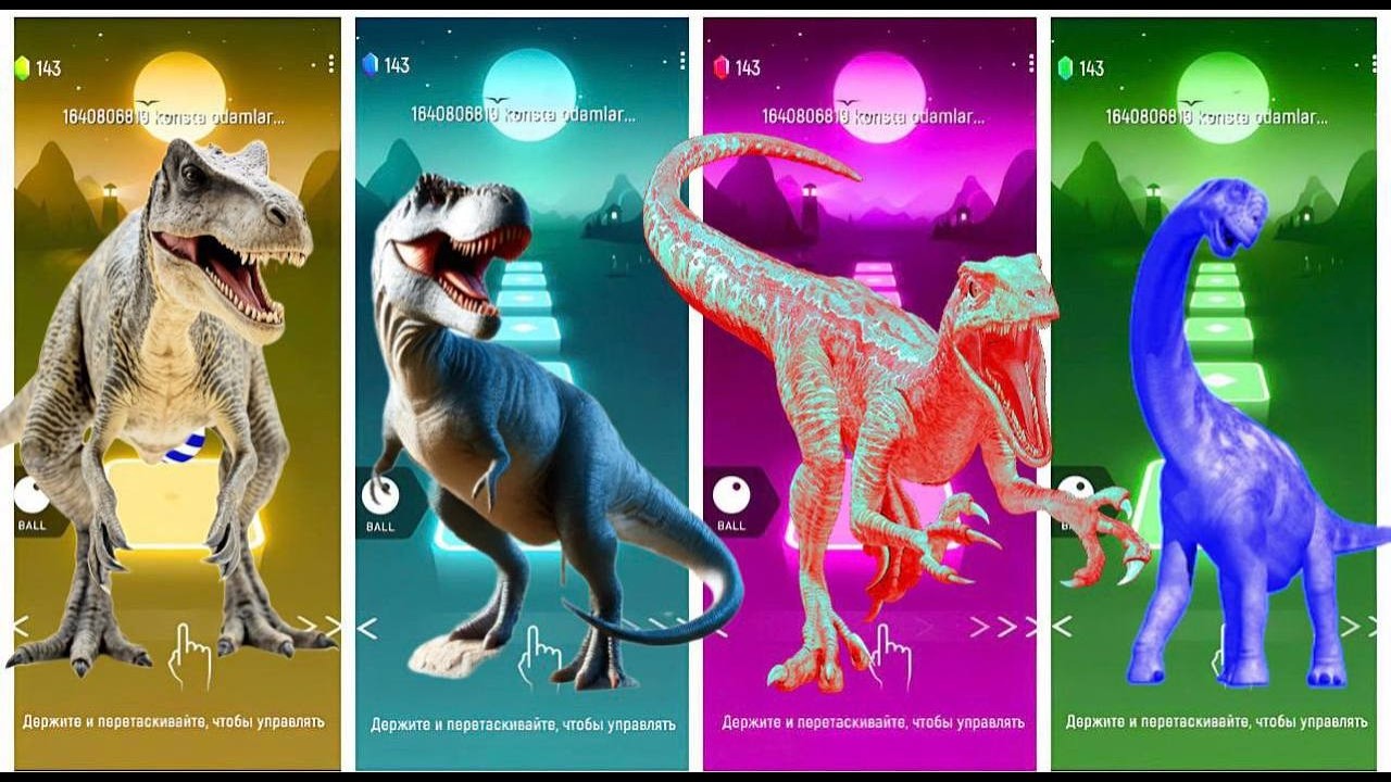 🦖 Godzilla King 👑 VS Godzilla Atomic Breath 💥 | Tiles Hop EDM Rush 🎶🔥