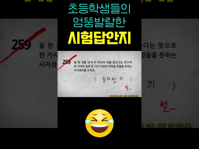 초등학생 엉뚱발랄 답모음 #funnyvideo #웃긴영상 #기막힌 #유머 #각종유머 #웃긴짤 #웃으면 #개그 #코미디